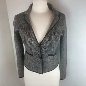 Banana Republic Black and Gray sweater Blazer